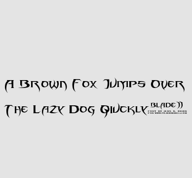 Blade 2 English Font | Regular Type - Free Download