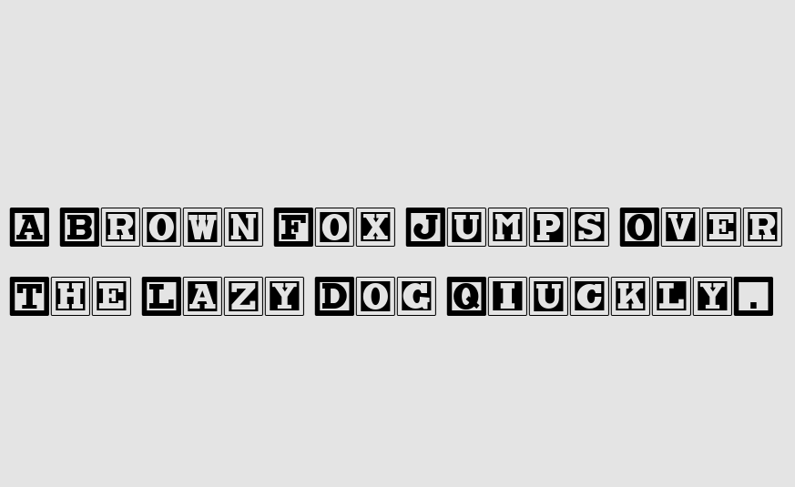 Chock A Block NF English Font Regular Type Free Download